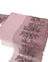 Aurora Blossom Beaded Border Lace Mix and Match - (Dusty Purple) + Satin (Lavender)